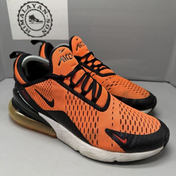 Nike Air Max 270 SF Giants Sneakers Orange Black White Men Size 9 Preowned